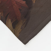 Ierse Rode Setter Puppy Herfst Delight Pompoen Fleece Deken (Hoek)