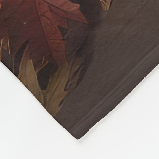 Ierse Rode Setter Puppy Herfst Delight Pompoen Fleece Deken (Hoek)