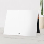 Ierse Rode Setter Puppy Herfst Delight Pompoen Kaart (Achterkant)