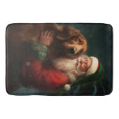 Ierse rode setter sinterklaas feestelijke kerst badmat (Voorkant)