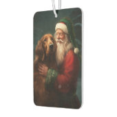 Ierse rode setter sinterklaas feestelijke kerst luchtverfrisser (Links)