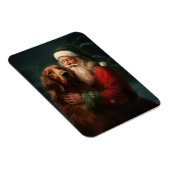 Ierse rode setter sinterklaas feestelijke kerst magneet (Rechterzijde)