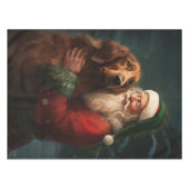 Ierse rode setter sinterklaas feestelijke kerst tafelkleed (Voorkant (Horizontaal))