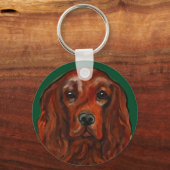 Ierse Rode Setter Sleutelhanger (Voorkant)