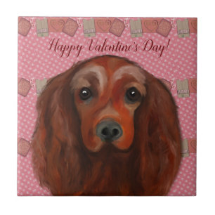 Ierse rode setter tegeltje