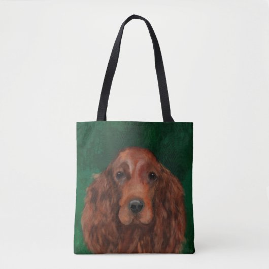 Ierse Rode Setter Tote Bag (Voorkant)