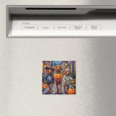 Ierse rode setter trick-or-treating Halloween Magneet (Insitu (Vaatwasser))