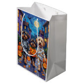 Ierse rode setter trick-or-treating Halloween Medium Cadeauzakje (Achterkant Gekanteld)