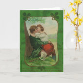 -Ierse Romance St. Patrick's Day Kaart (Gele Bloem)