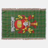 Ierse Ronan of O_Ronan wapenschild familie Crest Deken (Voorkant)