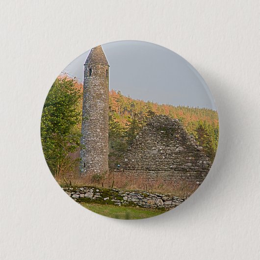 Ierse ronde torens ouder dan 1.000 jaar button 5,7 cm (Voorkant)