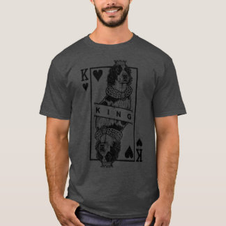 Ierse rood en wit setter koning van harten IRWS ho T-shirt