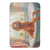 Ierse Rood Setter Bad Tijd Elegante Badkamer Decor Badmat (Voorkant Verticaal)