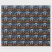 Ierse Rood Setter Halloween Spoken Cadeaupapier (Vlak)