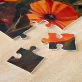 Ierse Rood Setter Herfst Weide Kunst Legpuzzel (Zijkant)