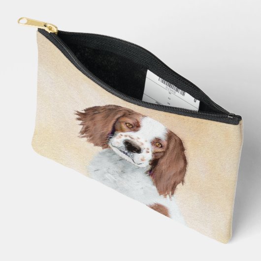 Ierse Rood-Wit Setter Schilderen Originele Kunst Etui (Open)