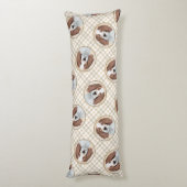 Ierse Rood-Wit Setter Schilderen Originele Kunst Lichaamskussen (Achterkant (Verticaal))