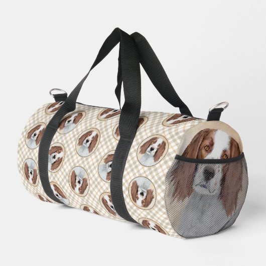 Ierse Rood-Wit Setter Schilderen Originele Kunst Plunjezak (Rechterhoek)