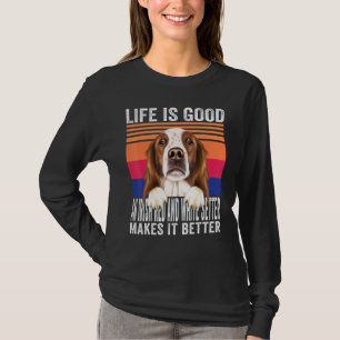 Ierse Rood Witte Setters Maakt Je Leven Goed Vinta T-shirt