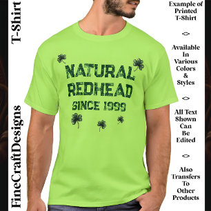 Ierse roodharige, rood haar, aangepaste, 06 nieuwi t-shirt