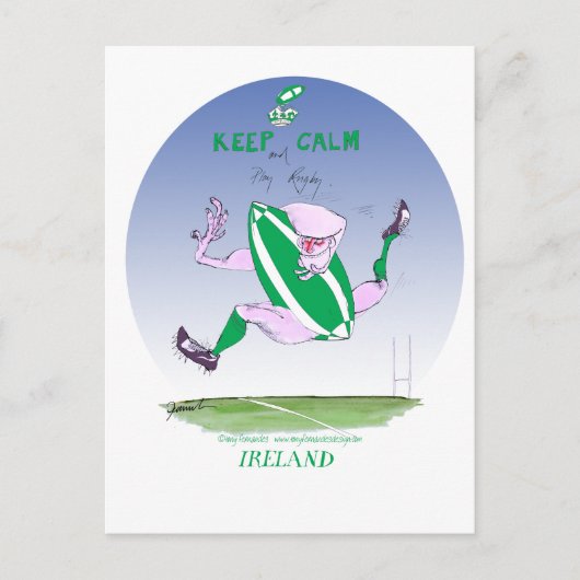 Ierse rugby, Tony Fernandes Briefkaart (Voorkant)