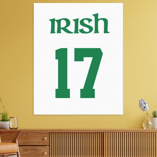 Ierse Saint Patrick's Day Canvas Afdruk (Insitu (Woonkamer))