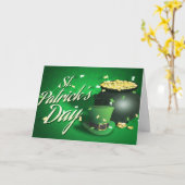 Ierse Saint Patrick's Day Kaart (Gele Bloem)