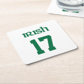 Ierse Saint Patrick's Day Sport Kartonnen Onderzetters (Schuin)