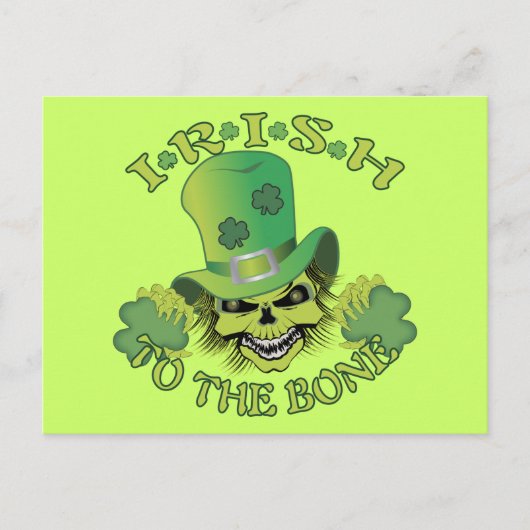 Ierse schedel briefkaart (Voorkant)
