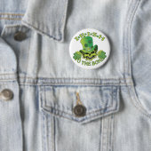 Ierse schedel ronde button 5,7 cm (In situ)