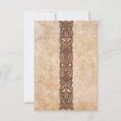 Ierse Schotse Keltische Ontwerp Huwelijksreactieka RSVP Kaartje (Achterkant)