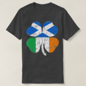 Ierse Schotse vlag Ierland Schotland St Patricks D T-shirt (Design voorkant)