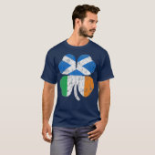 Ierse Schotse vlag Ierland Schotland St Patricks T-shirt (Voorkant volledig)