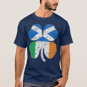 Ierse Schotse vlag Ierland Schotland St Patricks T-shirt (Voorkant)