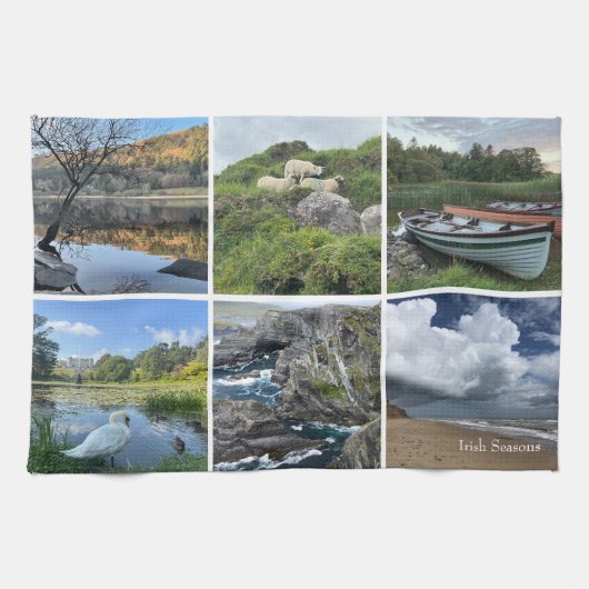 Ierse seizoenen theedoek (Horizontaal)