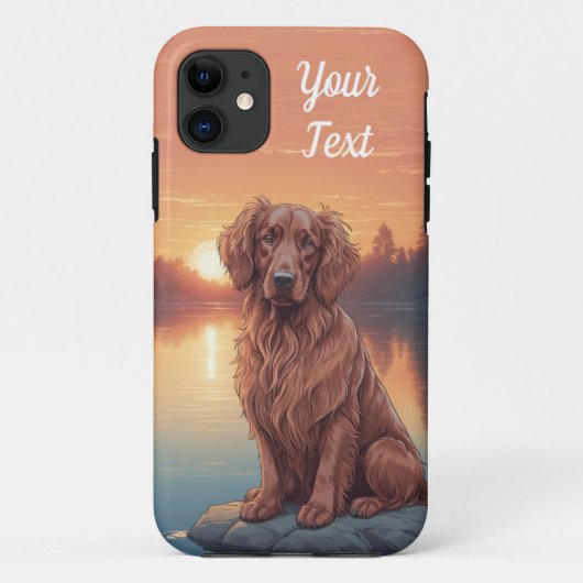 Ierse Setter aan het meer Case-Mate iPhone Case (Achterkant)