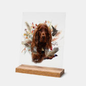 Ierse Setter Acryl Bord (Hoek)