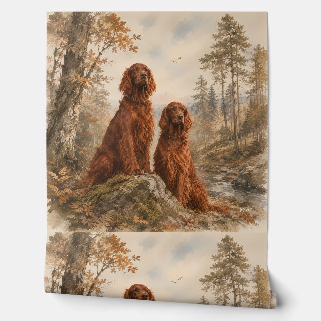 Ierse Setter Behang (Afrollen)