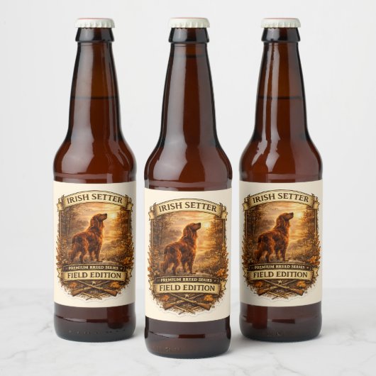 Ierse Setter Bier Etiket (Flessen)
