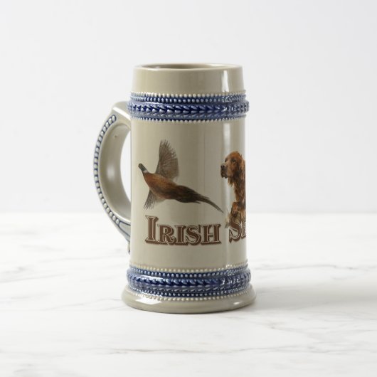 Ierse Setter Bierpul (Voorkant links)