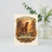 Ierse Setter Briefkaart (Staand voorkant)