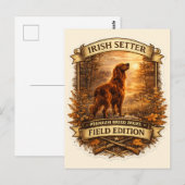 Ierse Setter Briefkaart (Voorkant / Achterkant)