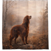 Ierse Setter Douchegordijn (Voorkant)