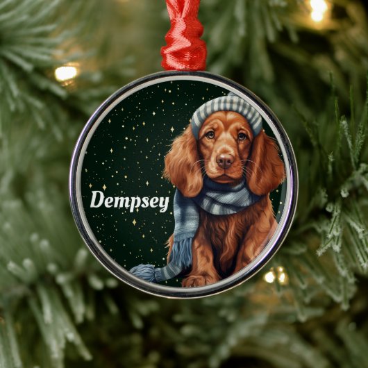 Ierse Setter Gepersonaliseerde Kerst Ornament (Boom)