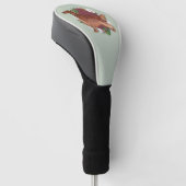 Ierse Setter Golf Hoofd Hoes Golfheadcover (Schuin)