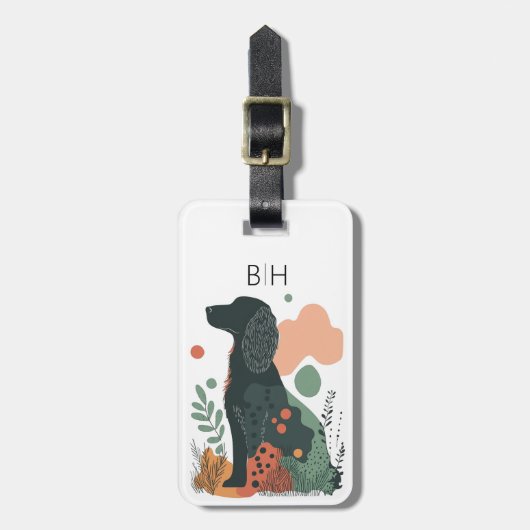 Ierse Setter Hond Bagage Label (Voorkant verticaal)