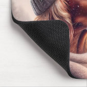 Ierse Setter hond likt een bevroren paal Muismat (Hoek)