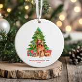 Ierse Setter Hond Persoonlijke Kerstmis Keramisch Ornament