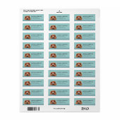 Ierse Setter Hond Retouradreslabels Etiket (Full Sheet)