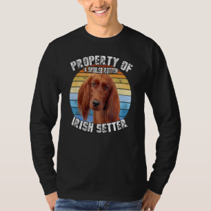 Ierse Setter Hond Retro Eigendom Van T-shirt